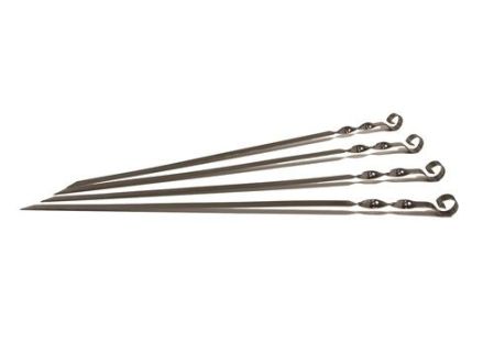 Sada plochých grilovacích jehel z nerez oceli délka 50 cm - 4 ks