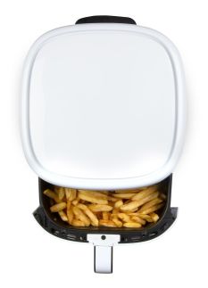 Horkovzdušná fritéza 6 l - digitální - DOMO DO1136FR, 6 L, 1500 W, průhled 