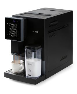 Automatický Espresso kávovar - černo šedý - DOMO DO744K, 1 350 W, 19 barů, LCD displej