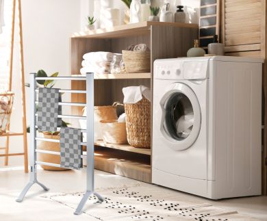Elektrický topný žebřík - sušák na ručníky - DOMO DO7117DR, 150W, IPX4