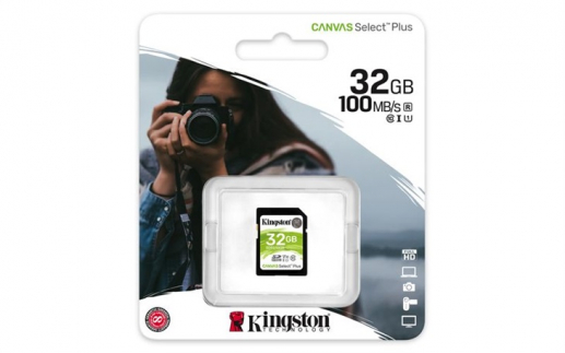 Kingston 32GB SDHC U1 V10 CL10 100MB/s