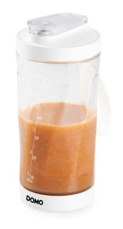 Aku smoothie mixér X-Power to go 120W - bílý - DOMO DO752BL, Příkon:120 W, Objem: 600 ml, USB dobíjení, dlouhá výdrž baterie