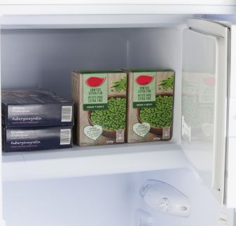 Retro lednice s mrazákem uvnitř - černá - PRIMO PR164RKZ, Objem chladničky: 194 l *, Objem mrazáku: 24 l *, Třída: D