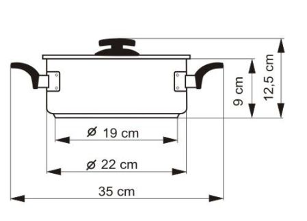 Kastrol COMFORT GREEN s poklicí, průměr 22 cm, objem 3.0 l