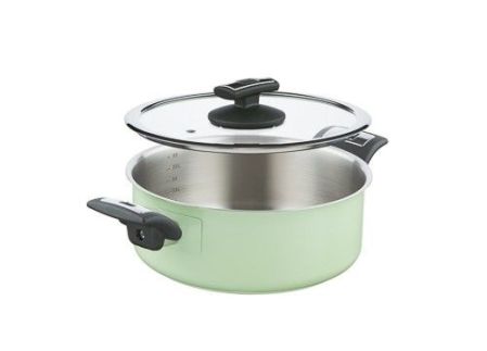 Kastrol COMFORT GREEN s poklicí, průměr 22 cm, objem 3.0 l