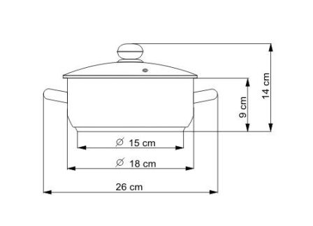 Rendlík CERAMMAX PRO STANDARD s poklicí, průměr 18 cm, objem 2.0 l, keramický povrch šedý granit