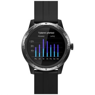 Chytré hodinky Niceboy X-fit Coach GPS - černý
