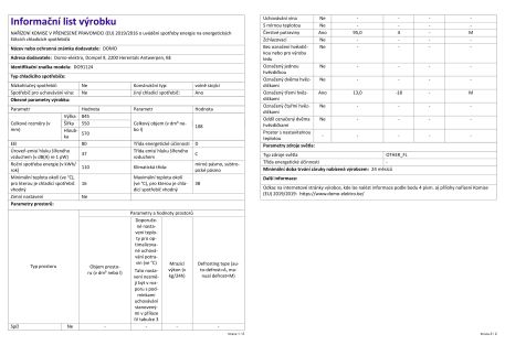 Lednice s mrazákem uvnitř - černá - DOMO DO91124, Objem chladničky: 95 l *, Objem mrazáku: 13 l *, Třída: D