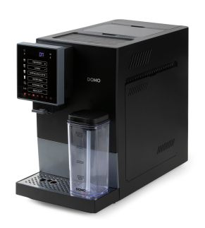 Automatický Espresso kávovar - černo šedý - DOMO DO744K, 1 350 W, 19 barů, LCD displej