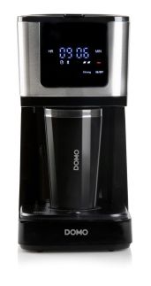 Překapávač na kávu 2v1 s termohrnkem - DOMO DO733K, Objem konvice: 1,25 l, Objem hrnku: 400 ml
