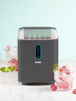 Výrobník ledu - šedý, kompresorový - DOMO DO1132IB, 1 litr, 12kg/24 hod