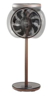 Stojanový ventilátor s 3D oscilací - Wood Style - DOMO DO8155, 33 cm, dálkové ovládání 
