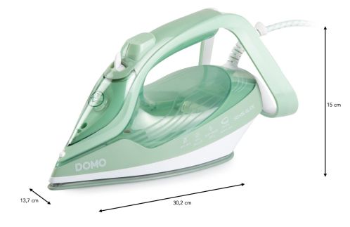 Napařovací žehlička SensiGlide - keramická - DOMO DO7059S, Příkon: 2 400 W, Parní ráz: 120 g/min