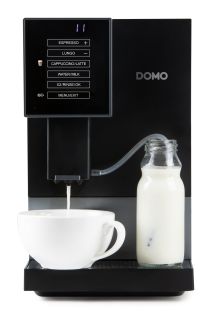 Automatický Espresso kávovar - černo šedý - DOMO DO744K, 1 350 W, 19 barů, LCD displej