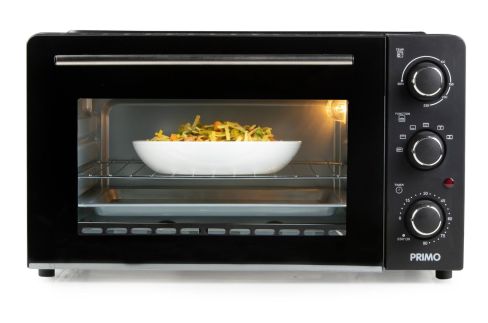 Elektrická horkovzdušná mini trouba 28 litrů - PRIMO PR254OV, Objem: 28 l, Příkon: 1500 W, (š x h x v) 52,4 x 42,7 x 30 cm