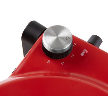 Pizza pec na čerstvou pizzu - červená - DOMO DO9284PZ, 1200 W, až 400 °C, Ø 32 cm, žáruvzdorný keramický kámen