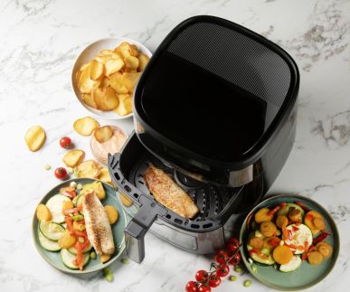 Horkovzdušná fritéza 6 l s průzorem - DOMO DO548FR, Objem: 6 l, Příkon: 1 500 W