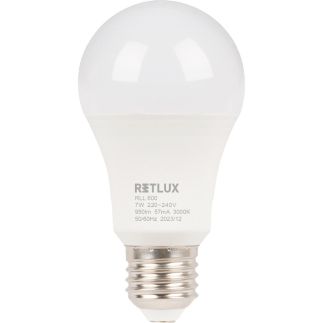 RLL 600 A60 E27 bulb 7W WW D RETLUX