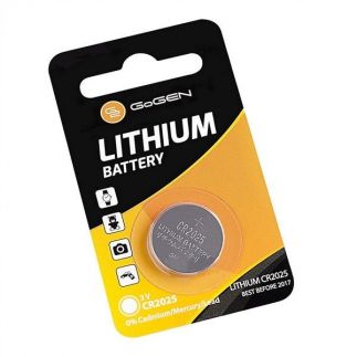 Baterie lithiová GoGEN CR2025, blistr 1ks