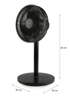 Stojanový ventilátor 2v1-  černý - DOMO DO8157, Průměr vrtule: 30,5 cm