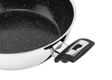 Pánev CERAMMAX PRO COMFORT, s poklicí, průměr 26 cm, objem 3.4 l, černý GRANIT