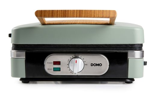 Sendvičovač - Gril - Vaflovač - 3v1 - zelený - DOMO DO9276C, příkon 1 100 W, termostat, zelená barva