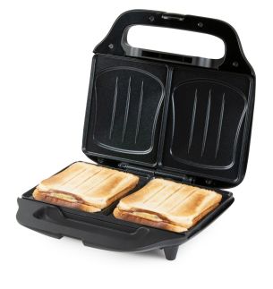 Sendvičovač na 2 XL sendviče - černý - DOMO DO9297C, Příkon: 900W