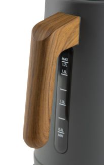 Rychlovarná konvice - nerez, šedá - WOOD YOU - DOMO DO9268WK, Objem: 1,7 l, Příkon: 2 200 W