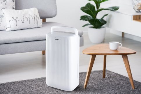 Mobilní odvlhčovač vzduchu - bílý - PRIMO PR581DH, Výkon: 10 l / 24 h, Objem: 2 l