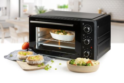 Elektrická horkovzdušná mini trouba 28 litrů - PRIMO PR254OV, Objem: 28 l, Příkon: 1500 W, (š x h x v) 52,4 x 42,7 x 30 cm