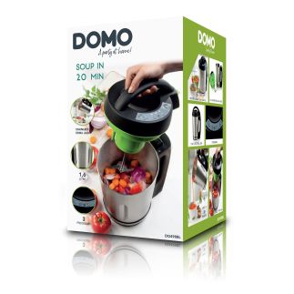 Automatický polévkovar - DOMO DO498BL, Objem: 1,6 l, 3 programy, Příkon: 1000W