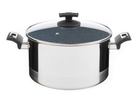 Hrnec CERAMMAX PRO COMFORT s poklicí, průměr 26 cm, objem 8.0 l, keramický povrch šedý granit