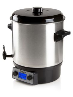Zavařovací hrnec nerezový s LCD - DOMO DO42325PC, plnoautomat, 27 l, 2000 W