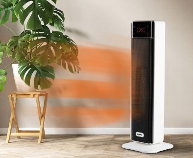 Sloupové keramické topení - DOMO DO7358H, Příkon: 2 000 W, dálkový ovladač, ECO funkce