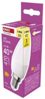 Emos ZQ3E21 LED žárovka Classic svíčka /