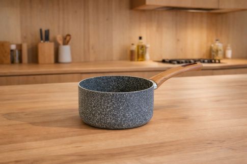 DOMO rendlík Ecopan 16 cm 1,2 l, GRANIT, indukce