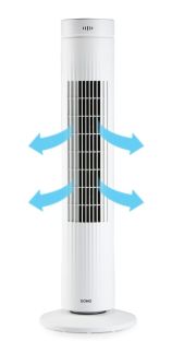 Ventilátor sloupový s dálkovým ovládáním- DOMO DO8154, 76 cm, 35 W