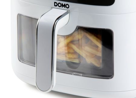 Horkovzdušná fritéza 6 l - digitální - DOMO DO1136FR, 6 L, 1500 W, průhled 