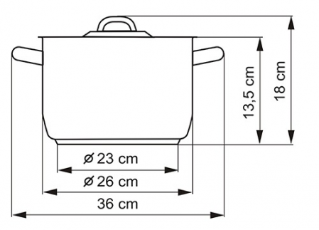 Hrnec KLASIK s poklicí, průměr 26cm, objem 6.5l