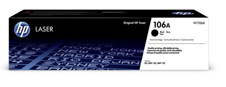 HP 106A Black Laser Toner, W1106A