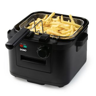 Fritéza s vyjímatelnou nádobou - 4 litry - DOMO DO545FR, Objem: 4 l, Příkon: 2000 W, Vyjímatelná nádoba