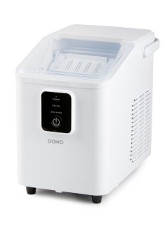 Výrobník ledu - bílý, kompresorový - DOMO DO9292IB, Výrobní kapacita: 12 kg / 24 hod, Nádržka na vodu : 0,8 litru