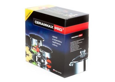 Hrnec CERAMMAX PRO STANDARD s poklicí, průměr 26 cm, objem 6.5 l, keramický povrch šedý granit