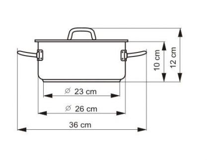 Rendlík PRECISE s poklicí, průměr 26cm, objem 4.5l