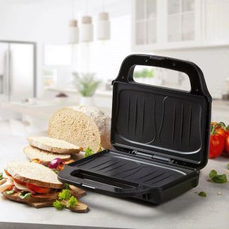 Sendvičovač na 2 XL sendviče - nerez - DOMO DO9195C, Příkon: 900W, nerez