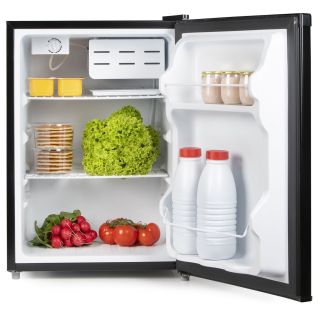Lednice s mrazící přihrádkou - černá - PRIMO PR155FR, Objem: 66 l *, Třída: E, (š x h x v): 44,5 x 51 x 63 cm