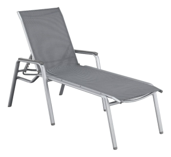 KETTLER CIRRUS SILVER LINE hliníkové lehátko - stříbrná / šedá