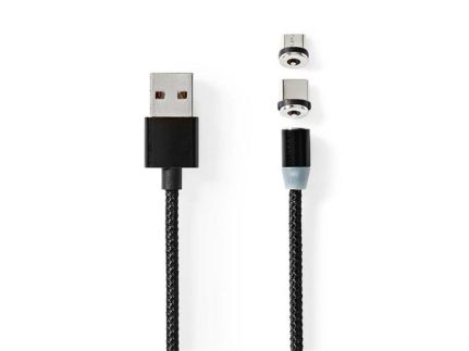 Nedis Kabel USB-C/Micro 2m CCGB60630BK20