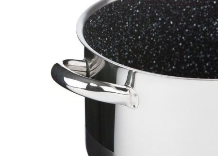 Hrnec CERAMMAX PRO STANDARD s poklicí, průměr 22 cm, objem 4.5 l, keramický povrch černý granit