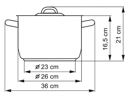 Hrnec KLASIK s poklicí, průměr 26cm, objem 8.0l